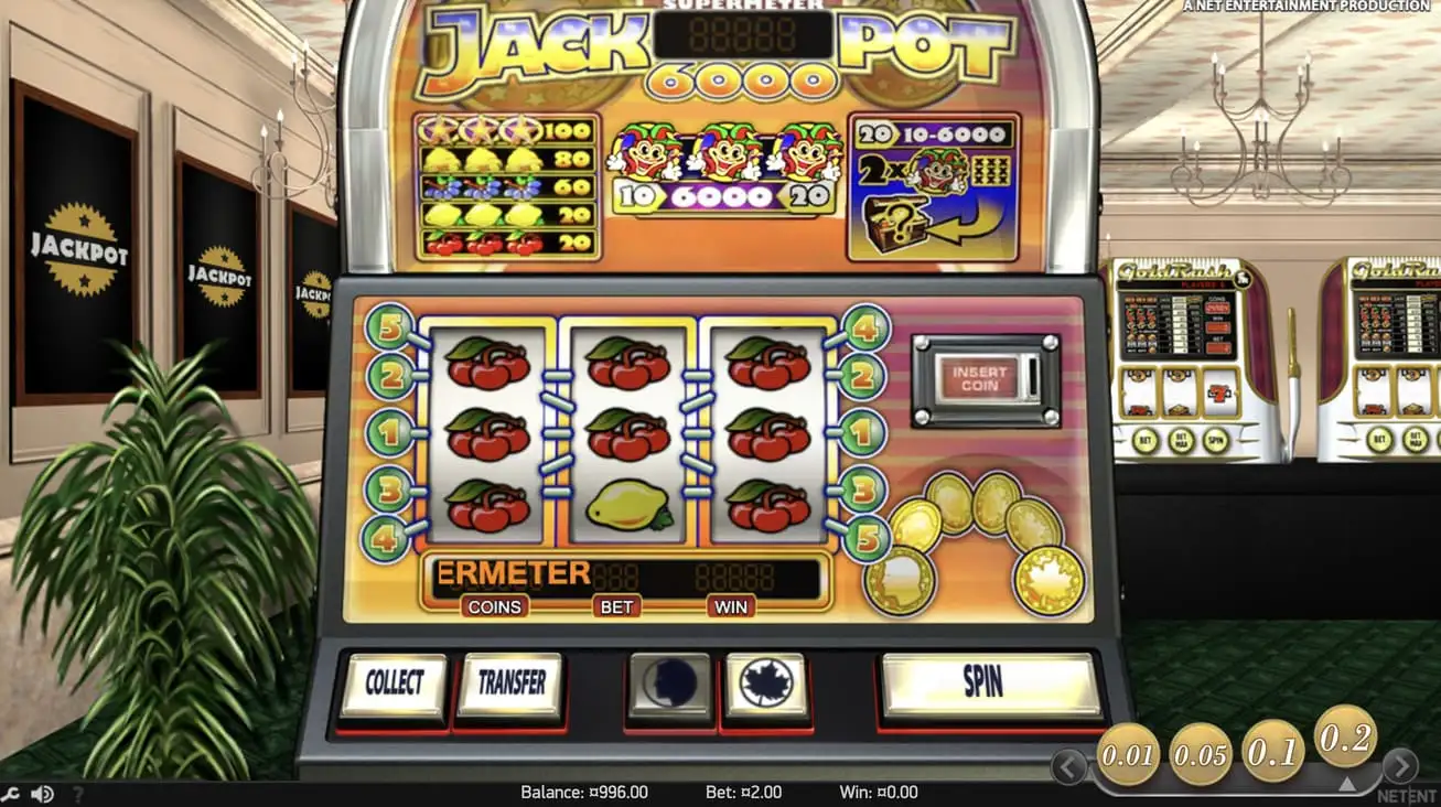 Classic Jackpot 6000 slot for online casino players